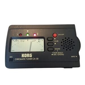 KORG Chromatic‎ Tuner CA-30 Black Multi-Instrument Works Requires 2AAA Batteries